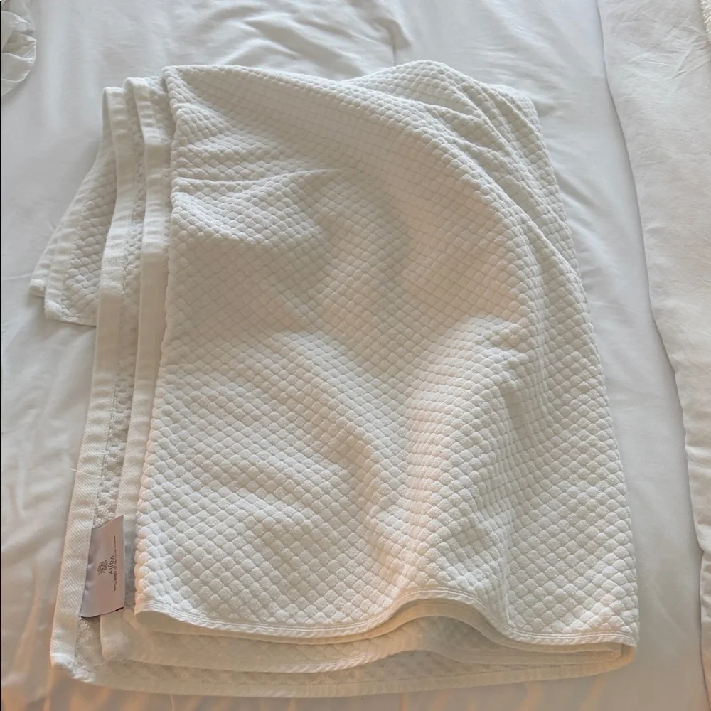 White and Pink Beach Towel